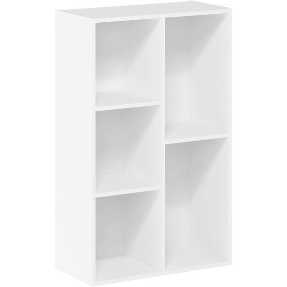 Furinno 5-Cube Open Shelf White